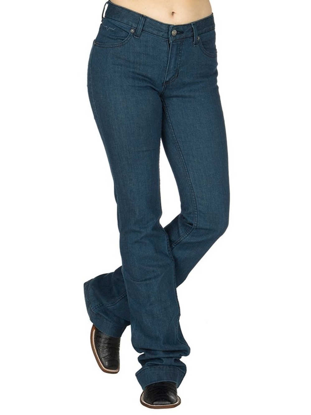 Kimes Ranch Lola Trouser Jeans Women’s Size 4 Western Flare Denim USA Made - Picture 4 of 8